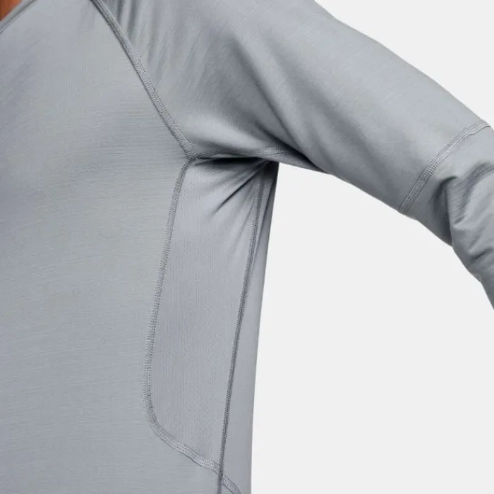 Nike T-shirt Et Manches Longues Running^Pro Warm Long Sleeve Tee Gris