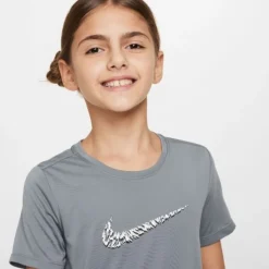 Nike T-shirt Running^Short Sleeve Top Gris