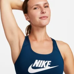 Nike Brassière De Sport^Swoosh Futura Bra Bleu