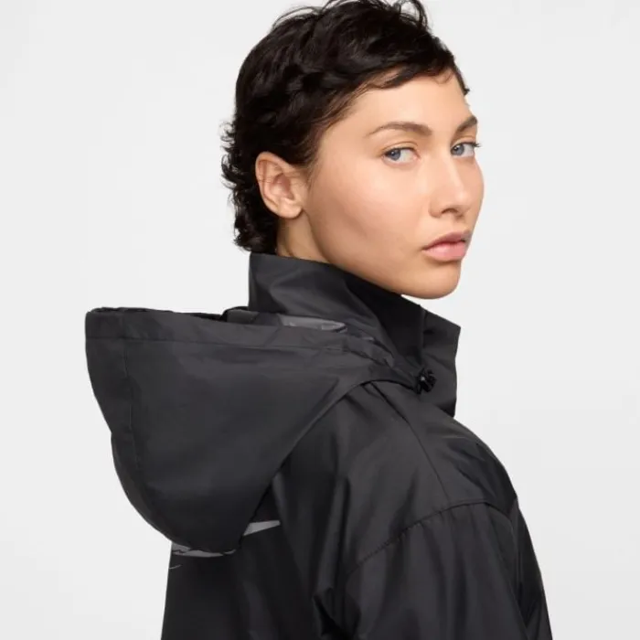 Nike Veste Running^Swoosh Heathered Fast Repel Jacket Noir