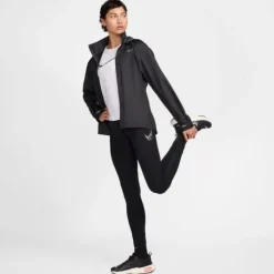 Nike Veste Running^Swoosh Heathered Fast Repel Jacket Noir