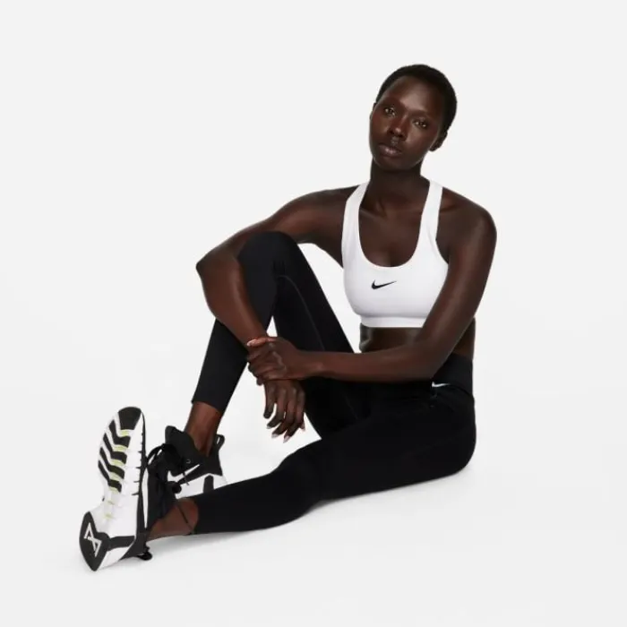 Nike Brassière De Sport^Swoosh Medium Support Bra Blanc