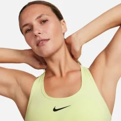 Nike Brassière De Sport^Swoosh Medium Support Bra Jaune