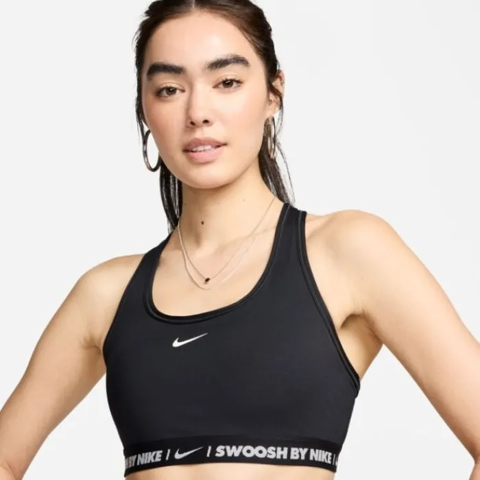 Nike Brassière De Sport^Swoosh Sports Bra Medium Support Noir