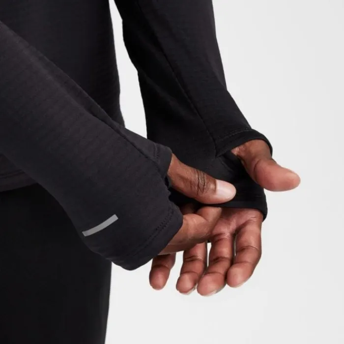 Nike T-shirt Et Manches Longues Running^Therma-FIT Water-Repellent Element Half Zip Noir