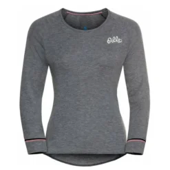 Odlo T-shirt Et Manches Longues Running^Active Crew Neck Long Sleeve Top Gris