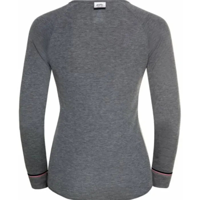 Odlo T-shirt Et Manches Longues Running^Active Crew Neck Long Sleeve Top Gris