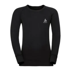 Odlo T-shirt Et Manches Longues Running^Crew Neck Warm LS Tee Noir