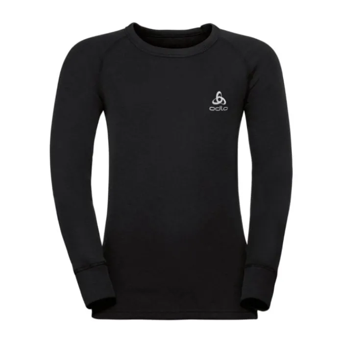 Odlo T-shirt Et Manches Longues Running^Crew Neck Warm LS Tee Noir