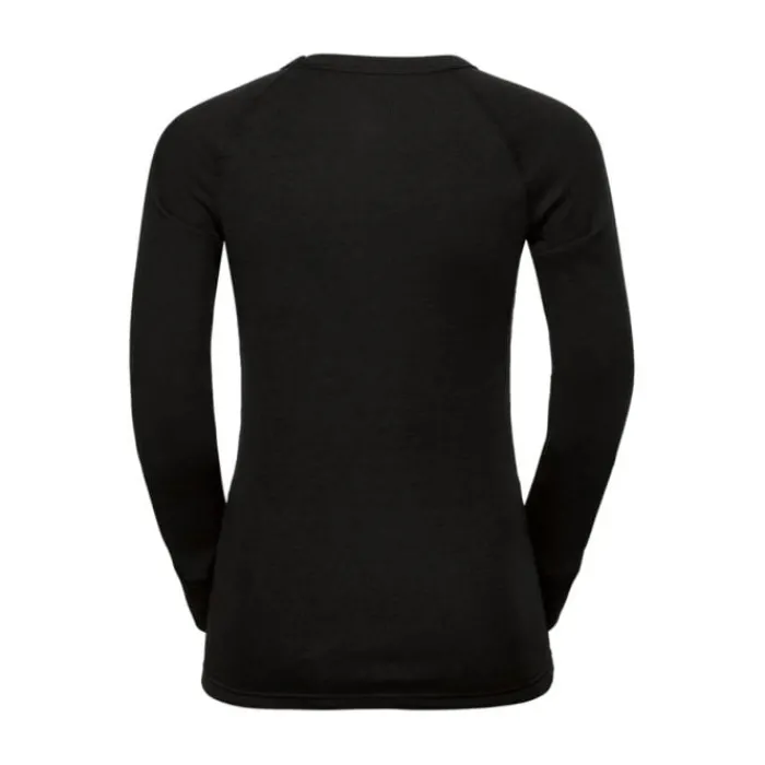 Odlo T-shirt Et Manches Longues Running^Crew Neck Warm LS Tee Noir