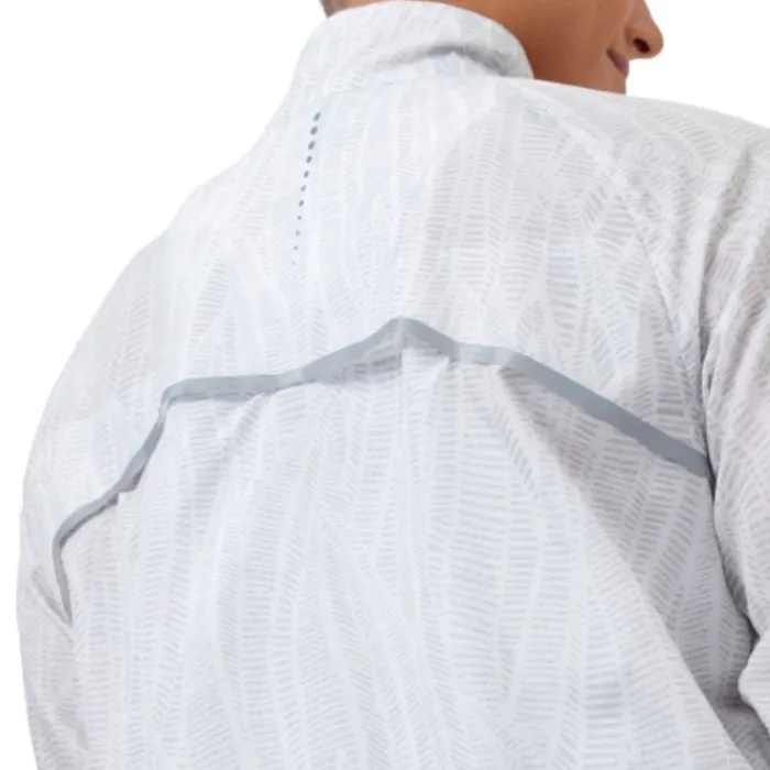 Odlo Veste Running^Jacket Zeroweight Print Blanc
