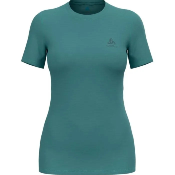 Odlo T-shirt Et Manches Longues Running^Merino 160 BL Top Crew Neck Vert