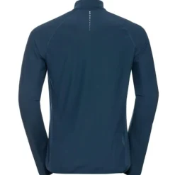 Odlo T-shirt Et Manches Longues Running^Midlayer 1/2 zip Zeroweight Bleu