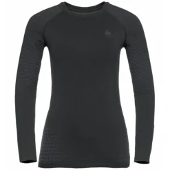 Odlo T-shirt Et Manches Longues Running^Top Crew Neck Long sleeve Noir