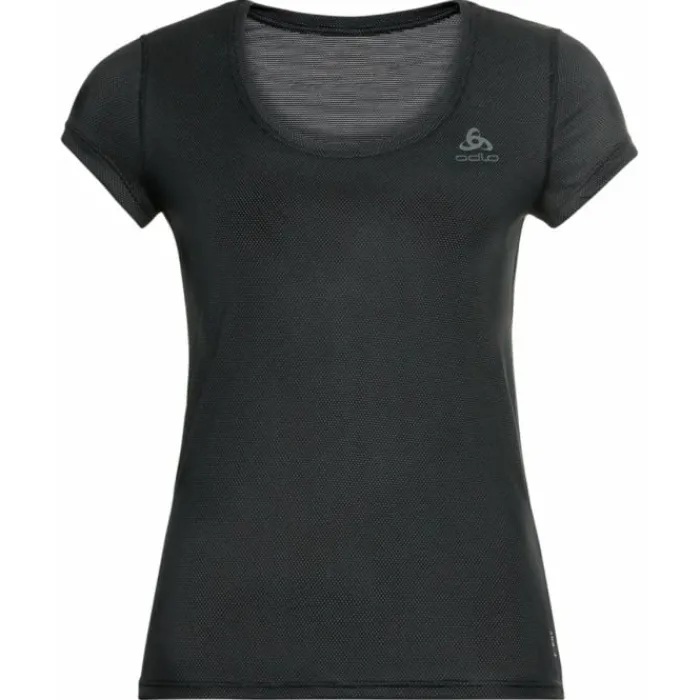 Odlo T-shirt Et Manches Longues Running^Top Crew Neck Short Sleeve Active Noir