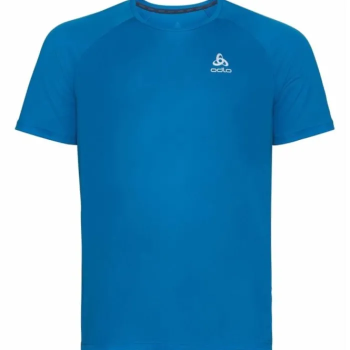 Odlo T-shirt Et Manches Longues Running^T-Shirt Short Sleeve Crew Neck Essential Bleu