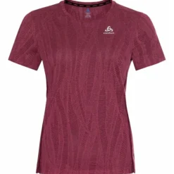 Odlo T-shirt Et Manches Longues Running^T-shirt Short Sleeve Crew neck Zeroweight Rose