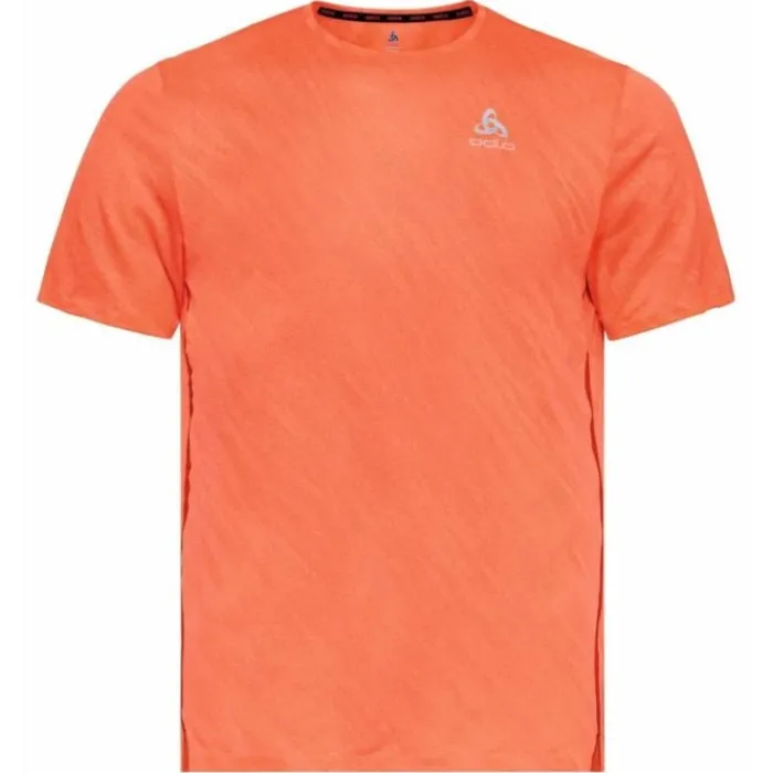 Odlo T-shirt Et Manches Longues Running^T-shirt Short Sleeve Crew neck Zeroweight Orange