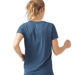 Odlo T-shirt Et Manches Longues Running^T-shirt Short Sleeve Crew neck Zeroweight Bleu
