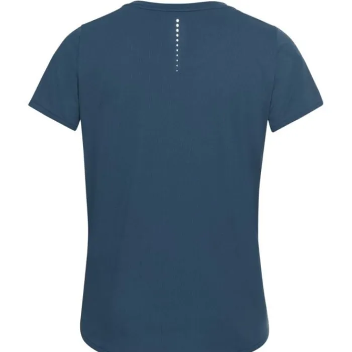 Odlo T-shirt Et Manches Longues Running^T-shirt Short Sleeve Crew neck Zeroweight Bleu