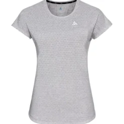 Odlo T-shirt Et Manches Longues Running^T-Shirt Short Sleeve Crew Neck Run Easy Gris