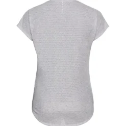 Odlo T-shirt Et Manches Longues Running^T-Shirt Short Sleeve Crew Neck Run Easy Gris