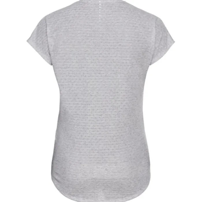 Odlo T-shirt Et Manches Longues Running^T-Shirt Short Sleeve Crew Neck Run Easy Gris