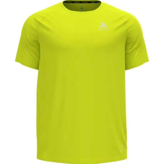 Odlo T-shirt Et Manches Longues Running^T-Shirt Short Sleeve Crew Neck Essential Vert