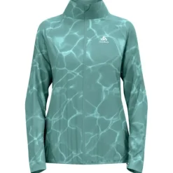 Odlo Veste Running^Zeroweight Print Jacket Vert