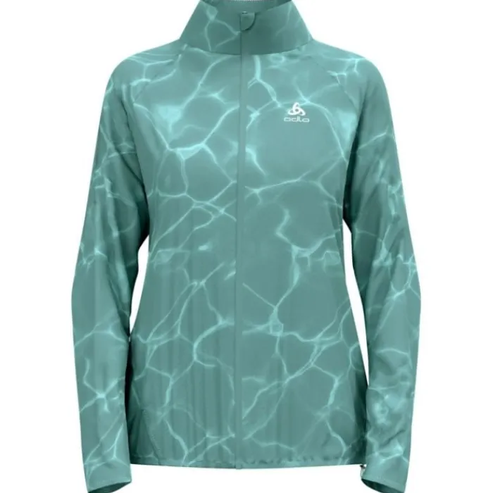 Odlo Veste Running^Zeroweight Print Jacket Vert