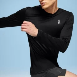 On T-shirt Et Manches Longues Running^Core Lg T Noir
