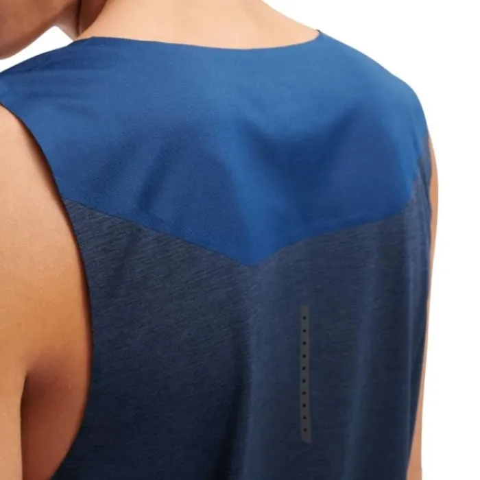 On T-shirt Et Manches Longues Running^Tank Top Bleu