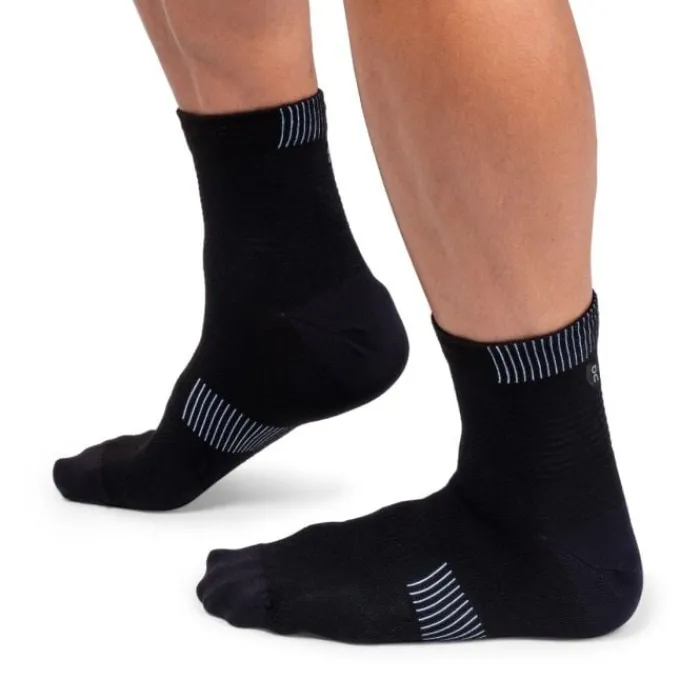 On Chaussettes|Chaussettes Running^Ultralight Mid Sock Noir