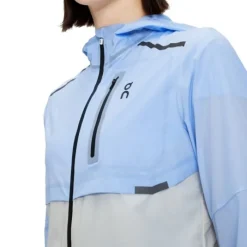 On Veste Running^Weather Jacket Blanc