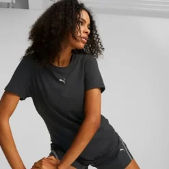 Puma T-shirt Et Manches Longues Running^Run Cloudspun Tee Noir
