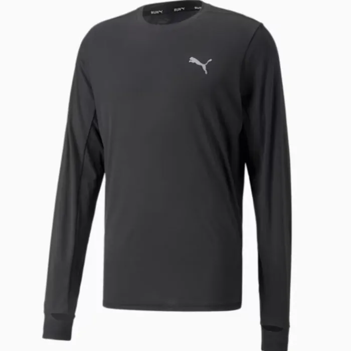 Puma T-shirt Et Manches Longues Running^Run Favorite Long Sleeve Tee Noir