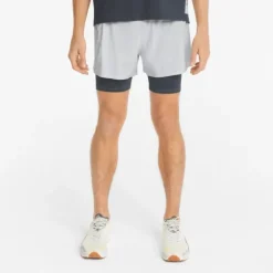 Puma Short Running^Run First Mile 5" 2-in-1 Shorts Gris