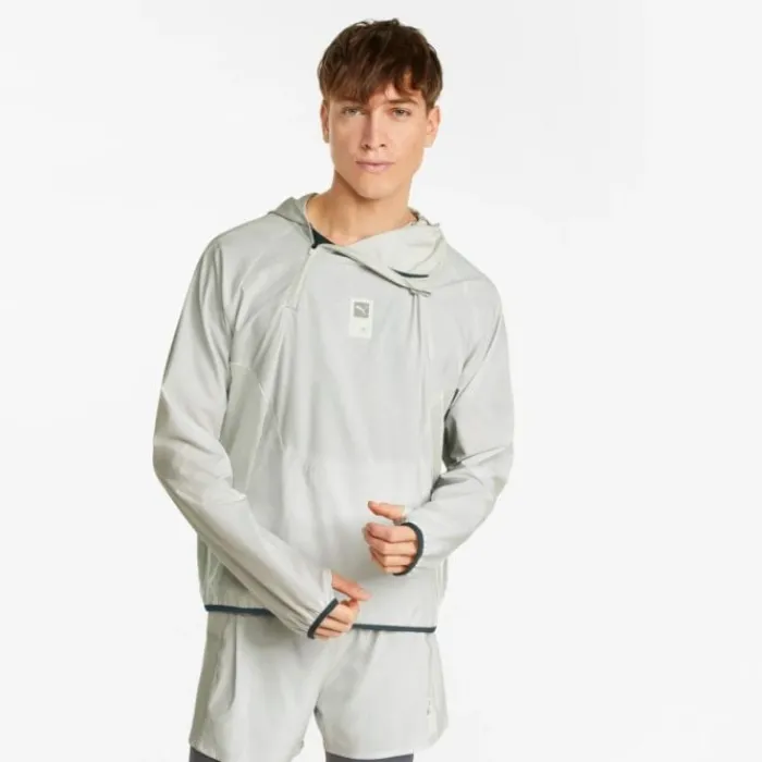 Puma Veste Running^Run First Mile Woven Jacket Blanc
