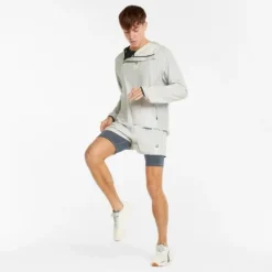 Puma Veste Running^Run First Mile Woven Jacket Blanc
