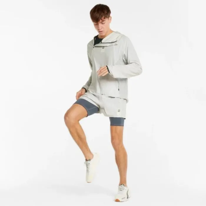 Puma Veste Running^Run First Mile Woven Jacket Blanc