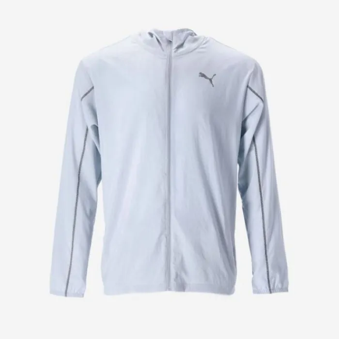Puma Veste Running^Run PLCD Graphic Woven Hooded Jacket Gris