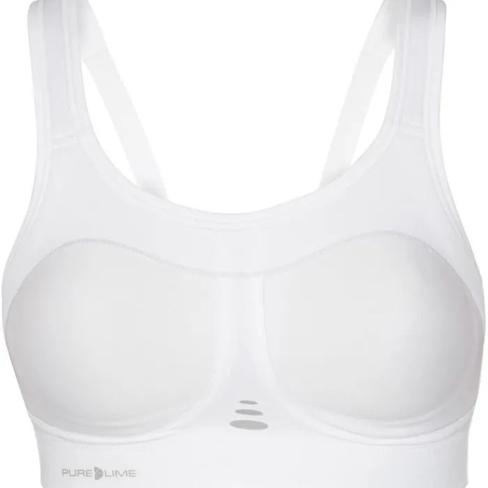 PureLime Brassière De Sport^Compression Bra - High Impact Blanc