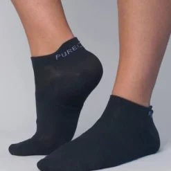 PureLime Chaussettes|Chaussettes Running^Footies 2-pack Noir