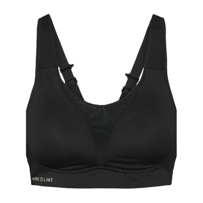 PureLime Brassière De Sport^Padded Sports Bra Noir