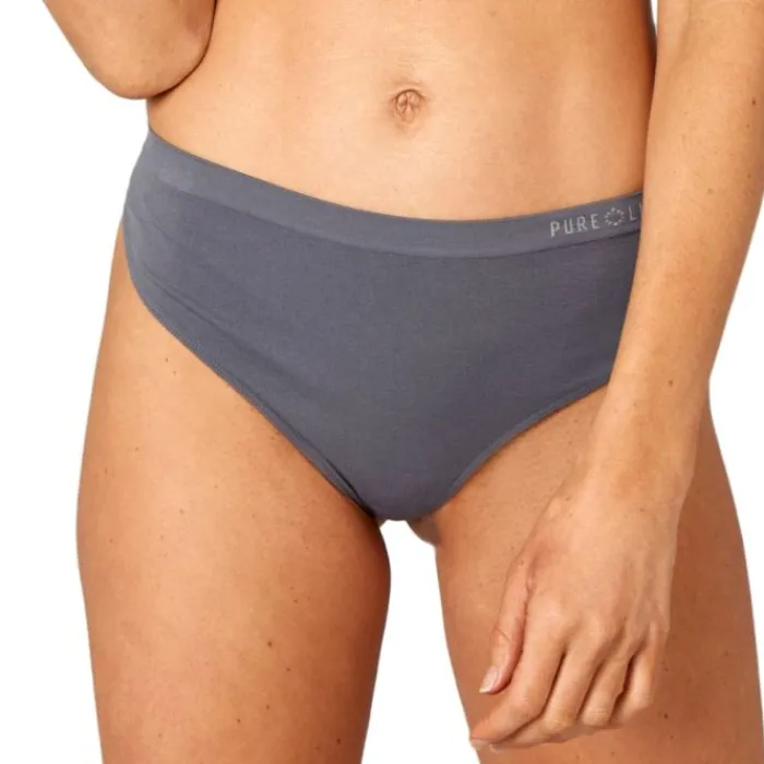 PureLime Sous Vetement Sport^Seamless Thong Gris