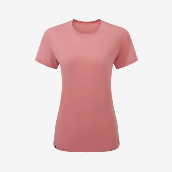 Ronhill T-shirt Et Manches Longues Running^Life Tencel Short Sleeve Tee Rose