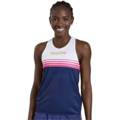 Saucony T-shirt Et Manches Longues Running^Elite Singlet Bleu