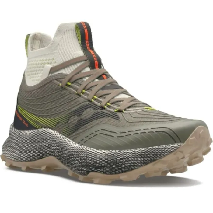 Saucony Chaussures Running Neutre|Chaussures Trail^Endorphin Trail Mid Vert