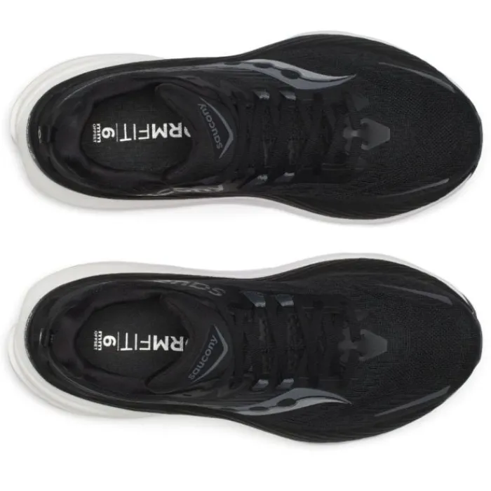 Saucony Chaussures Running Pied Large|Chaussures Pronation^Hurricane 24 Wide Noir