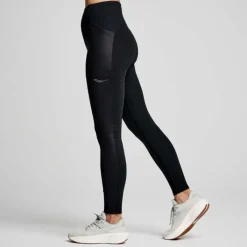 Saucony Collant Et Pantalon Running^Hurricane Tights Noir